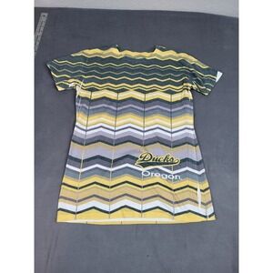 Blue 84 Oregon Ducks Shirt Womens XL Green Geometric Lightweight Football Fan‎